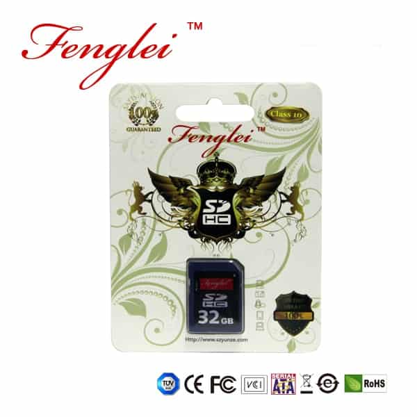 SDHC Card Front Package