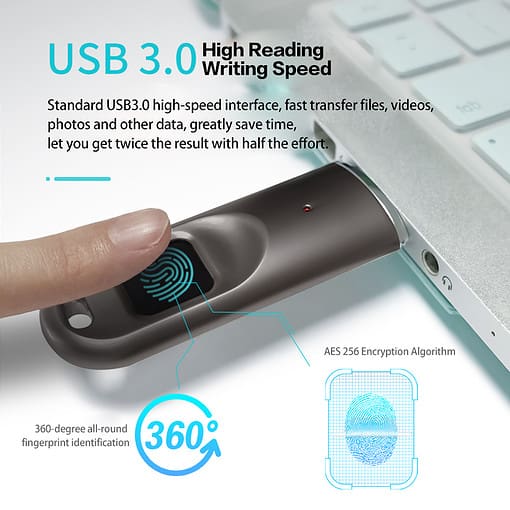 Fingerprint Encrypted USB drive