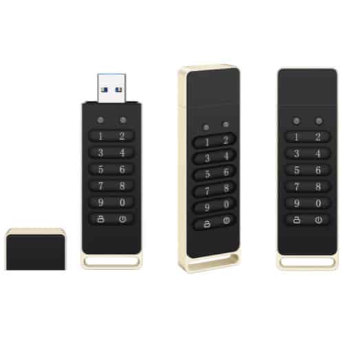 Physical Password Encrypted AES256Bit 3.0 USB flash drive-2