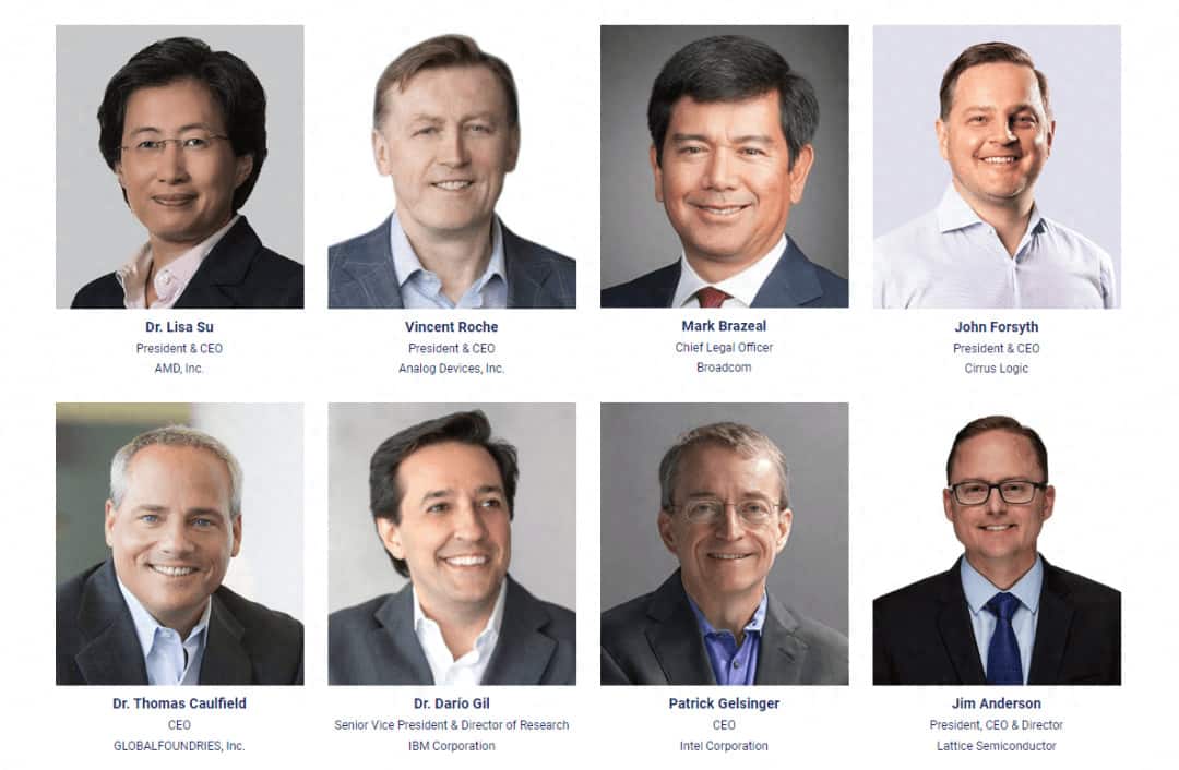 Members of the SIA (Semiconductor Industry Association) Board (Partial List)
