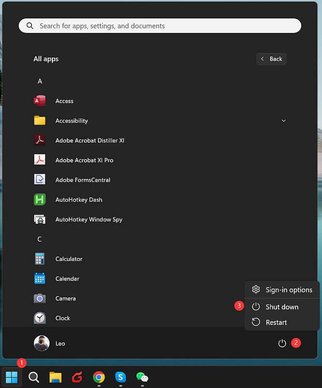 Correct computer shutdown