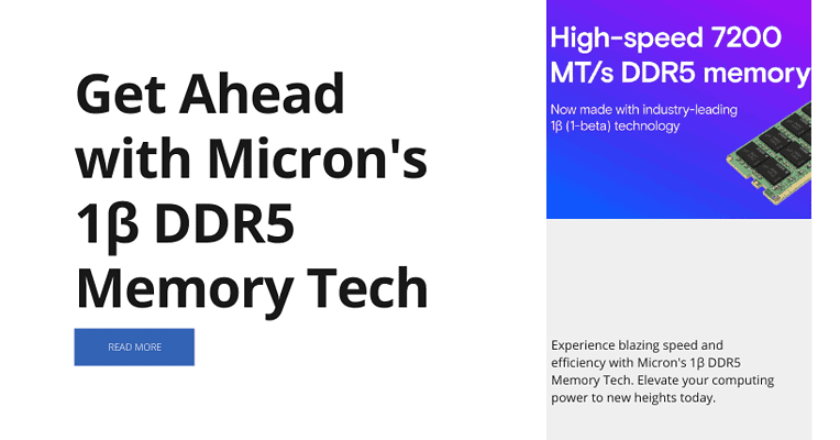 Get Ahead with Micron's 1β DDR5 Memory Tech