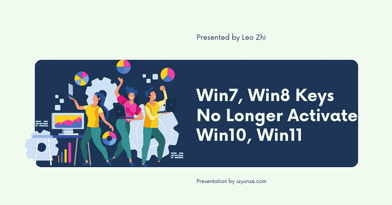 Win7, Win8 Keys No Longer Activate Win10, Win11