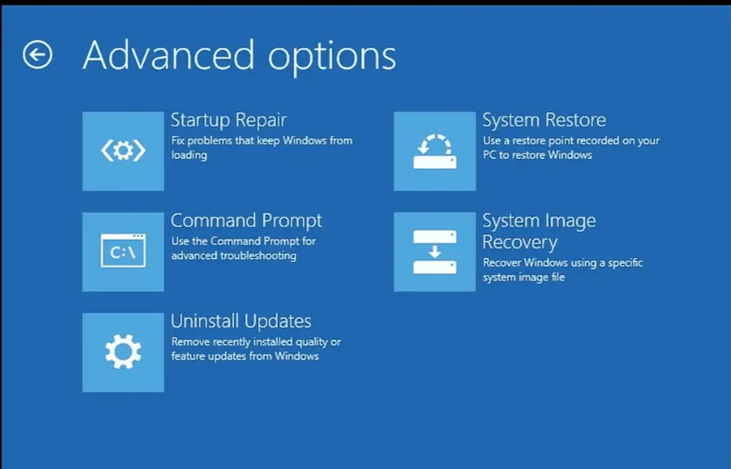 Advanced options