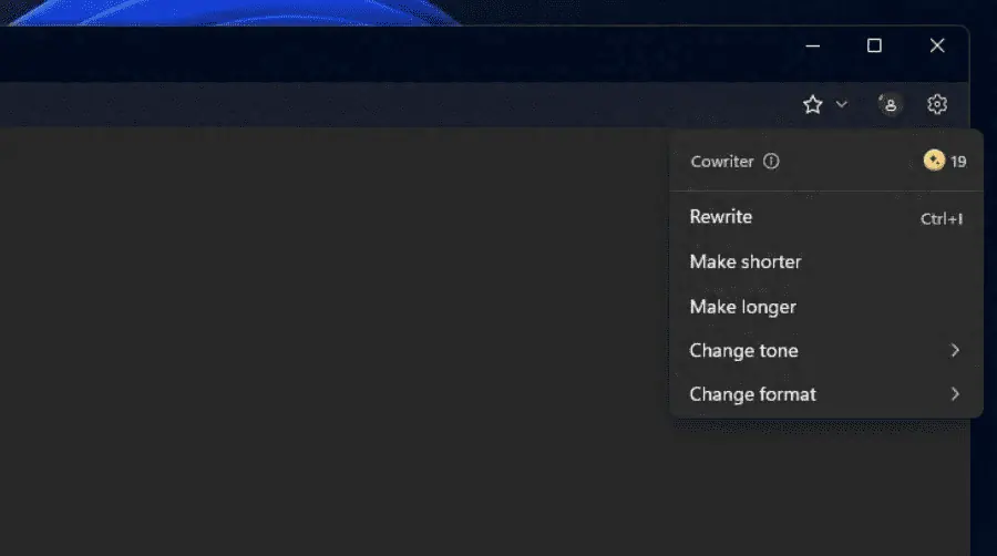 According to a screenshot shared by user X, the latest Notepad application has a hidden menu featuring a new function called Cowriter