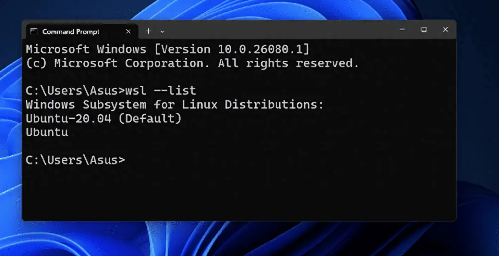 Image of Windows Subsystem for Linux Distributions