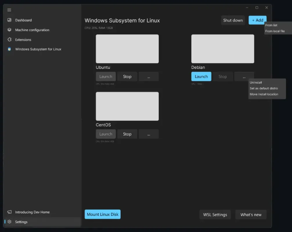 Windows Subsystem for Linux