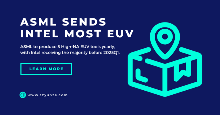 ASML Sends Intel Most High-NA EUV Tools Before 2025Q1