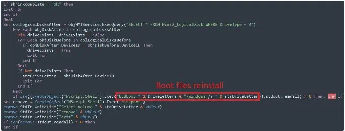 Boot files reinstall