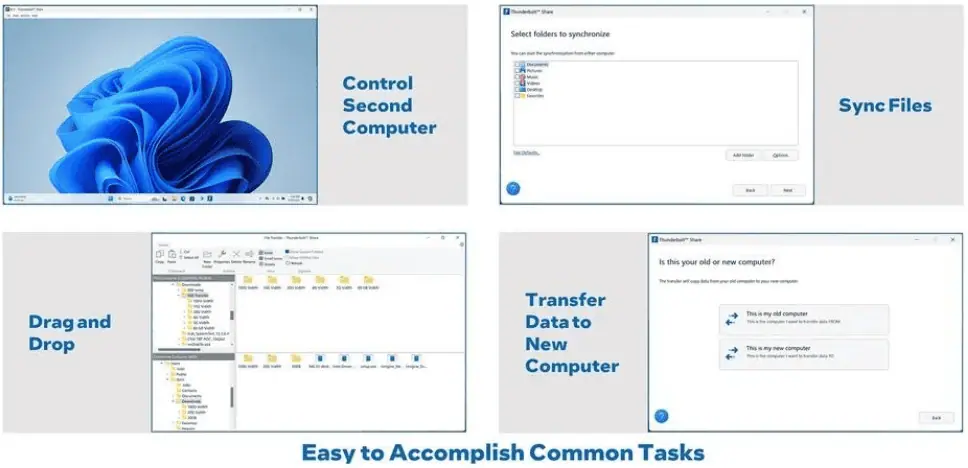 Intel Thunderbolt Share - Easy to Accomplish Common Tasks