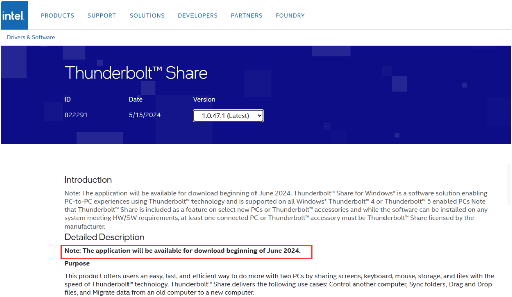 Intel Thunderbolt Share