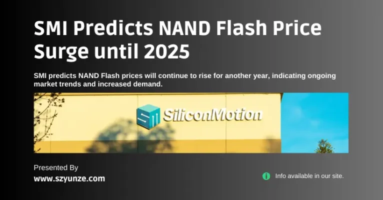 SMI Predicts NAND Flash Price Surge until 2025