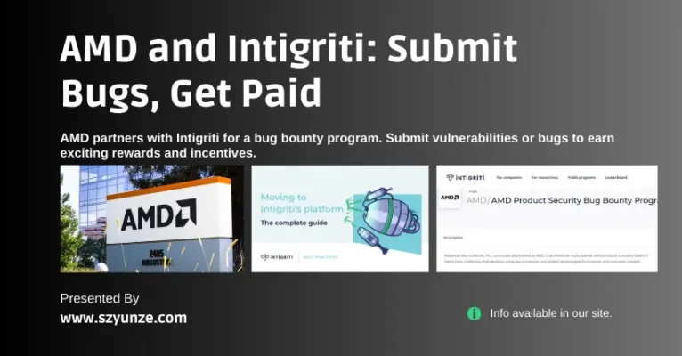 AMD and Intigriti: Submit Bugs, Get Paid