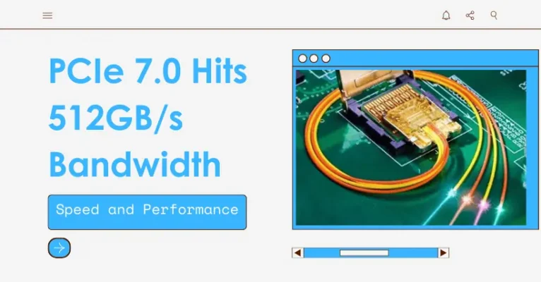 PCIe 7.0 Optical Boosts to 512GBs Bandwidth