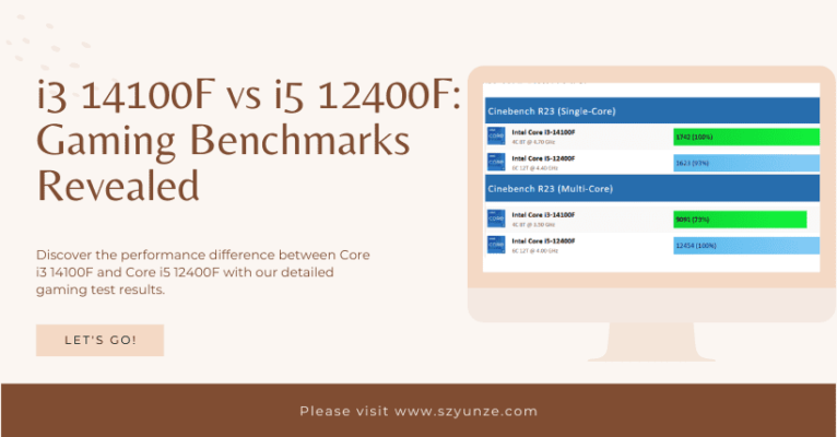 i3 14100F vs i5 12400F: Gaming Benchmarks Revealed