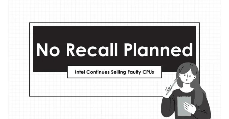 Intel Continues Selling Faulty CPUs - No Recall Planned
