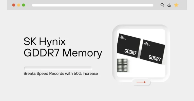 SK hynix GDDR7 Breaks Speed Records with 60% Increase