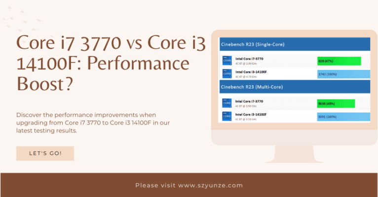 Core i7 3770 vs Core i3 14100F: Performance Boost?