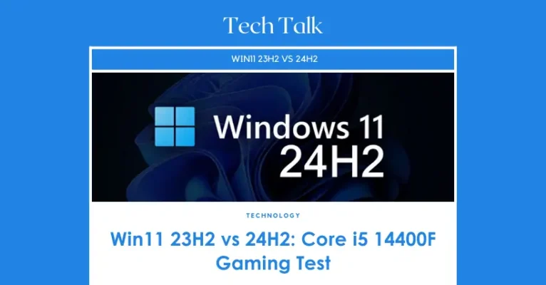 Win11 23H2 vs 24H2: Core i5 14400F Gaming Test