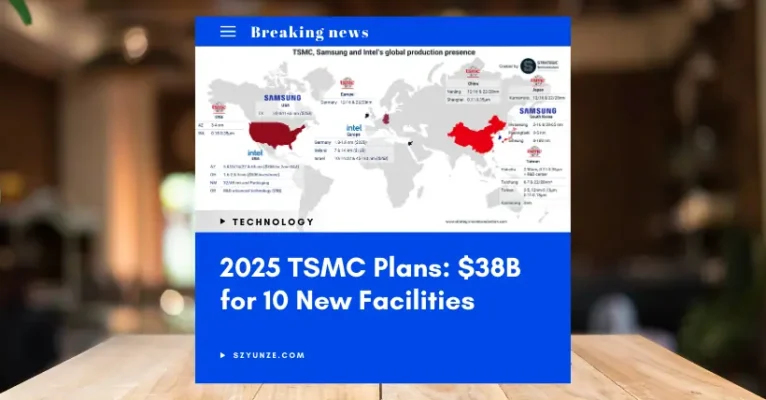 2025 TSMC Plans: $38B for 10 New Facilities