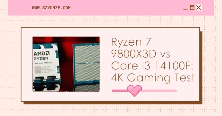 Ryzen 7 9800X3D vs Core i3 14100F: 4K Gaming Test