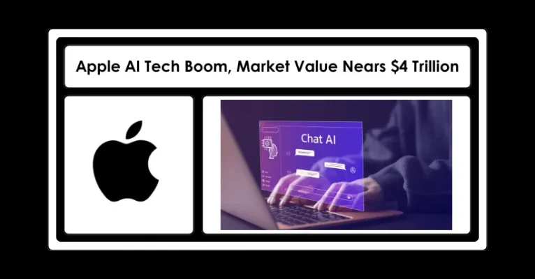 Apple AI Tech Boom, Market Value Nears $4 Trillion