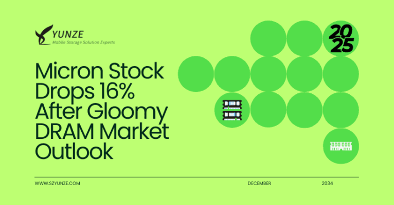 Micron Stock Drops 16% After Gloomy DRAM Market Outlook