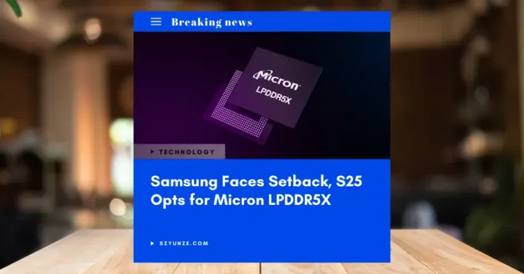 Samsung Faces Setback, S25 Opts for Micron LPDDR5X