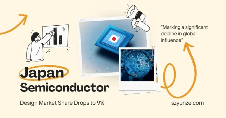 Japan Semiconductor Design Market Share Drops to 9%