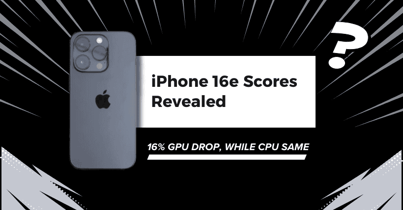 iPhone 16e Benchmark Shows 16% GPU Decline, Same CPU