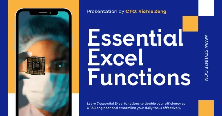 Essential Excel Functions for FAB Engineers to Master