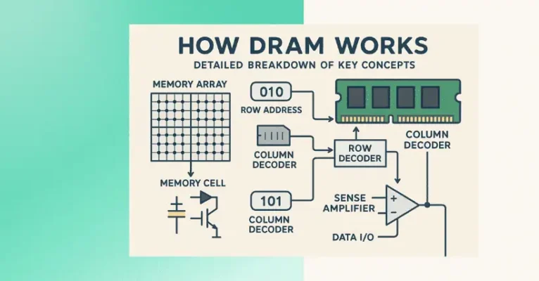 How DRAM Works: Detailed Breakdown of Key Concepts