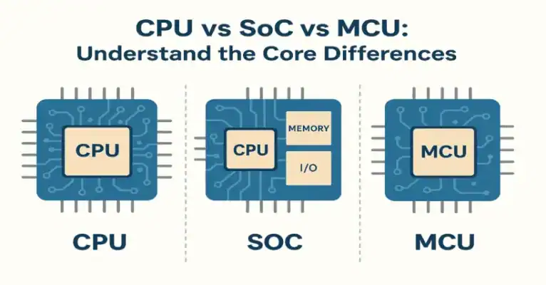 CPU vs SoC vs MCU: Understand the Core Differences