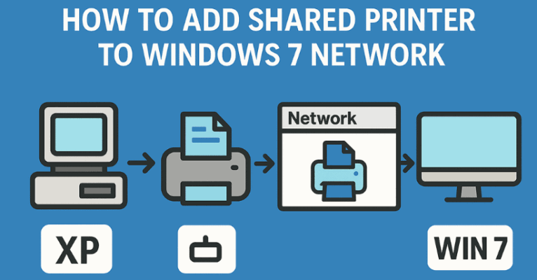 How to Add XP Shared Printer to Windows 7 Network