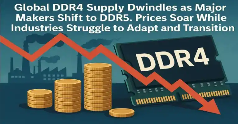 DDR4 Supply Cuts Trigger DRAM Price Surge Worldwide