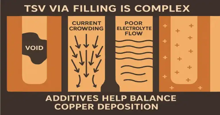 Key Challenges That Make TSV Electroplating Complex