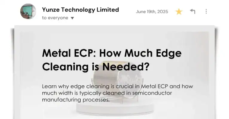 Metal ECP: How Much Edge Cleaning is Needed?