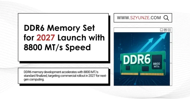 DDR6 Memory Set for 2027 Launch with 8800 MT/s Speed